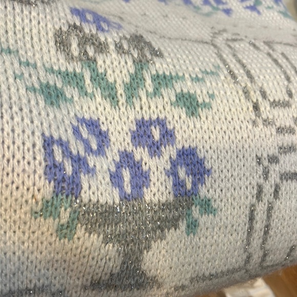 Vintage Cape Cod mock turtleneck sweater with metallic - Picture 8 of 9